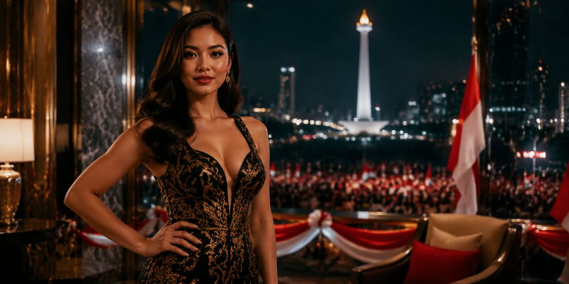 Suasana festival lotre Vietnam dengan nuansa perayaan yang meriah dan penuh warna